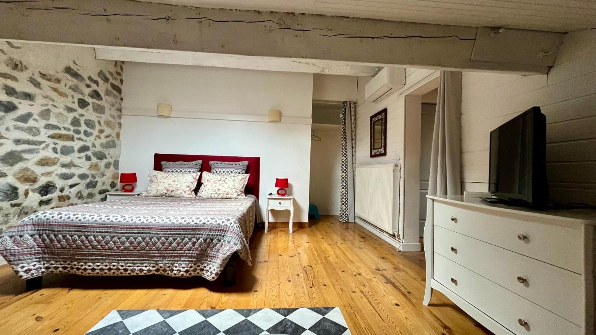 Aux Belles Vacances - Adults Only Caux-et-Sauzens Rum bild